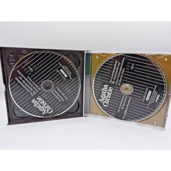 Agatha Christie Audio Book  6 Hercule Poirot Mysteries 3CDs GERMAN LANGUAGE 2016 - Picture 4 of 4